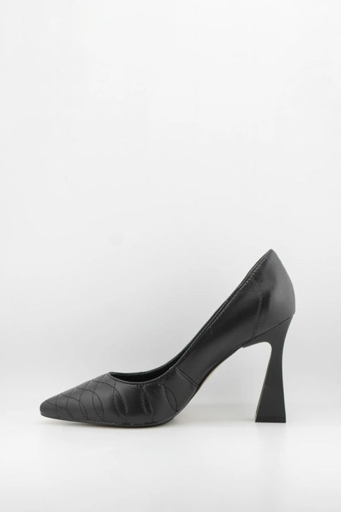 Capelli Rossi Quilted Pointed-Toe Block Heels